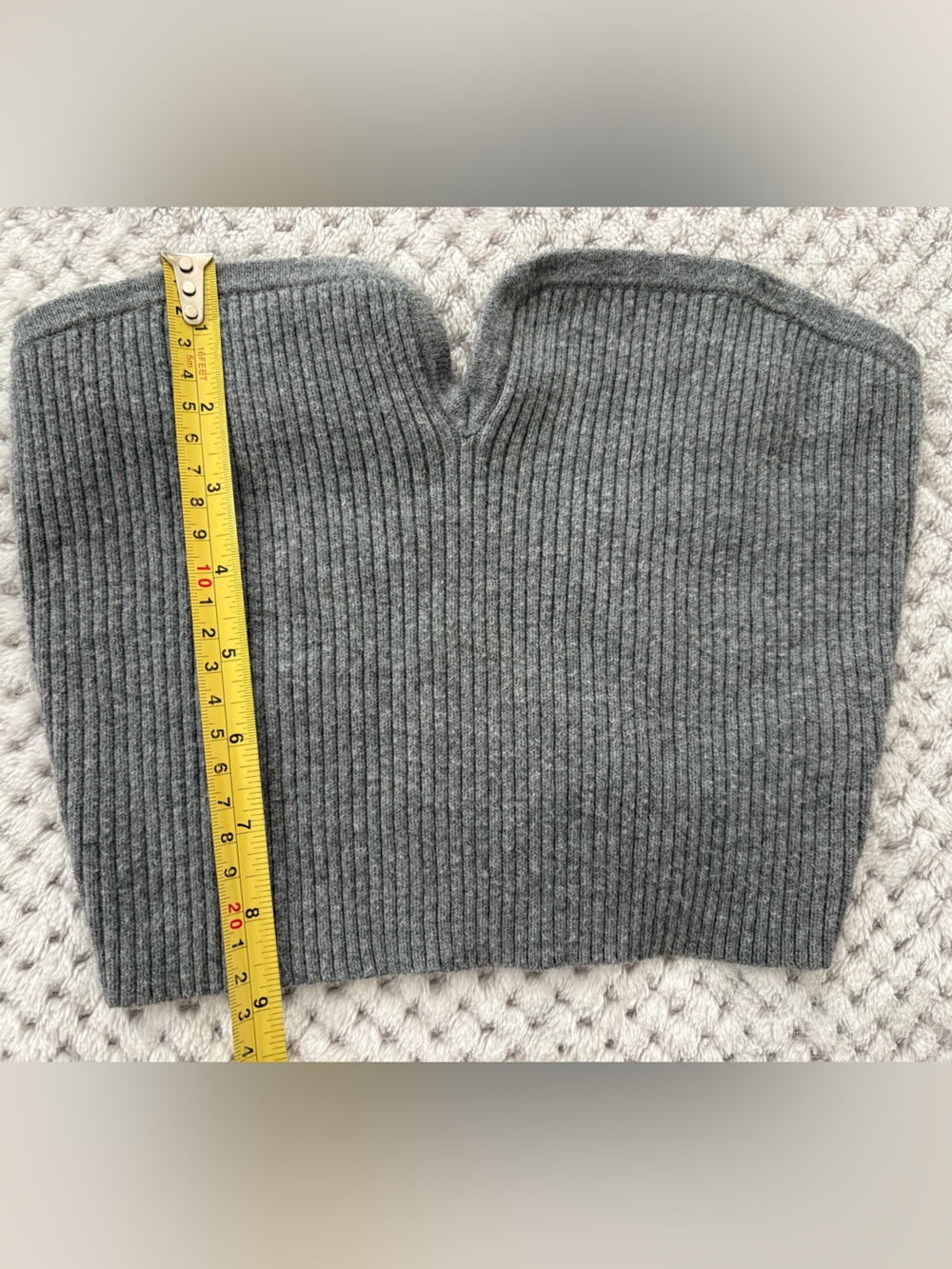 Wild Fable Women’s Grey Ribbed Knit Tube Top - Small - Picture 4 of 5